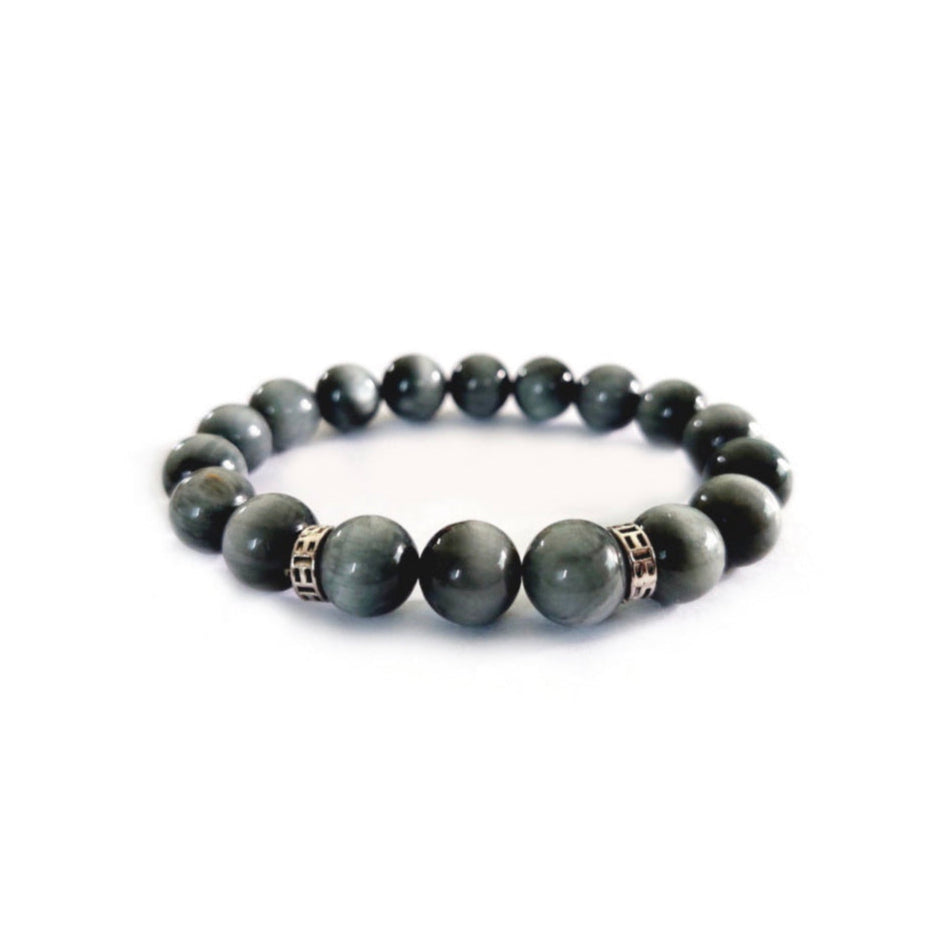 Eagle's Eye with Decorative Silver Charm Jewelry